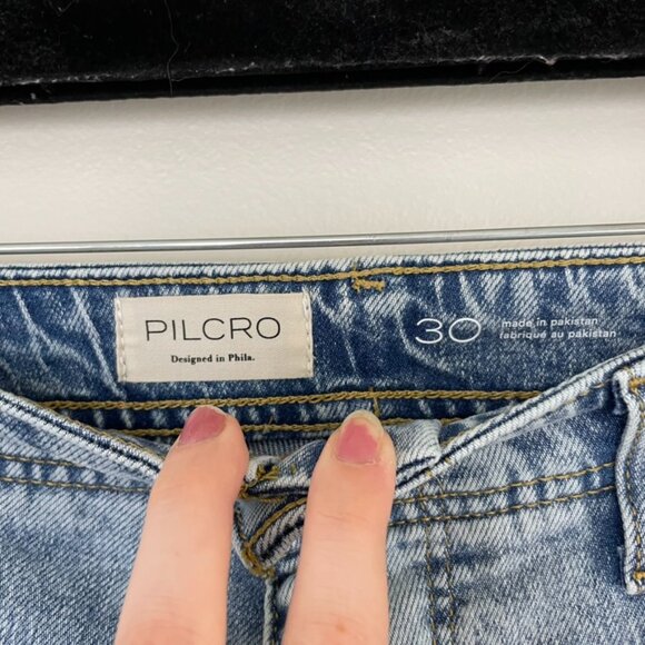 Anthropologie Pilcro Wide Leg Baggy Relaxed Fit Carpenter Jeans Size 30 - Picture 3 of 6